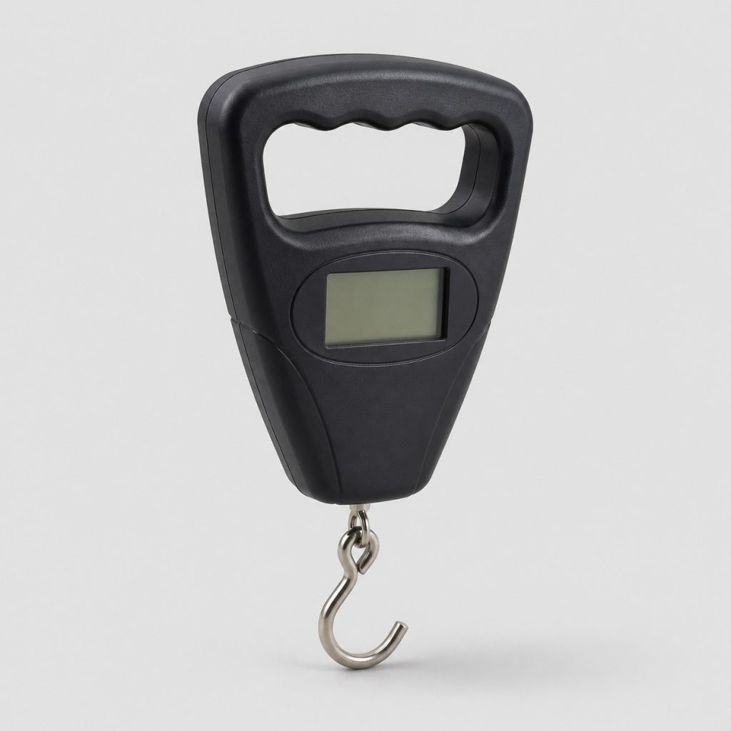 Mini peson numérique à poignée ergonomique sur fond clair